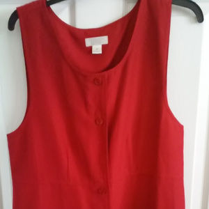 Christopher & Banks long red dress, medium